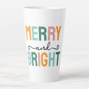 Prettig kerstfeest Klassiek Uniek Minimalistisch E Latte Mok