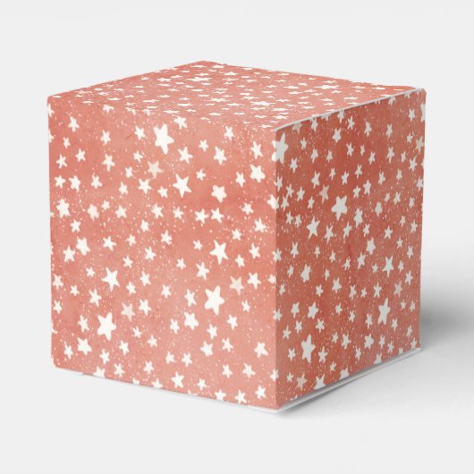 Prettig kerstfeest Kleine witte sterren fonkelen o Bedankdoosjes (Achterkant)