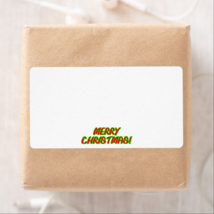Prettig kerstfeest! kleur verzendlabels etiket