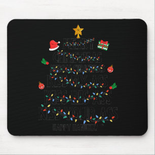 Prettig kerstfeest Kus mijn gelukkige Hanukkah Gra Muismat