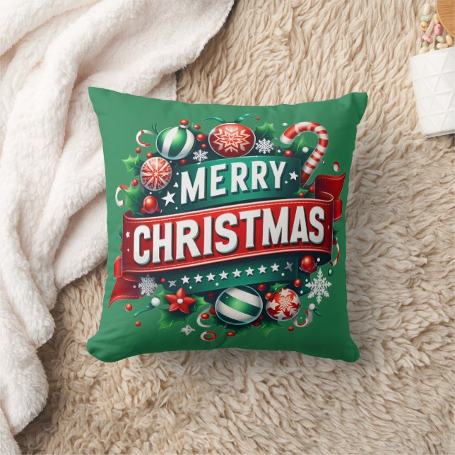 Prettig kerstfeest kussen (Deken)