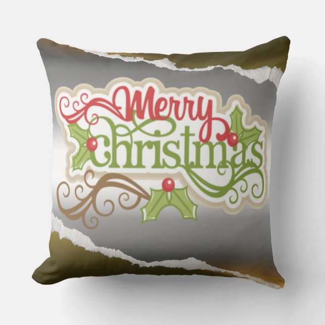 Prettig kerstfeest  kussen (Voorkant)