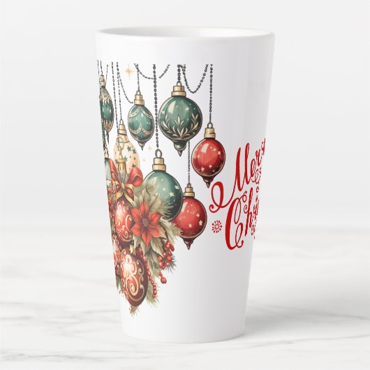 Prettig kerstfeest latte mok (Voorkant)