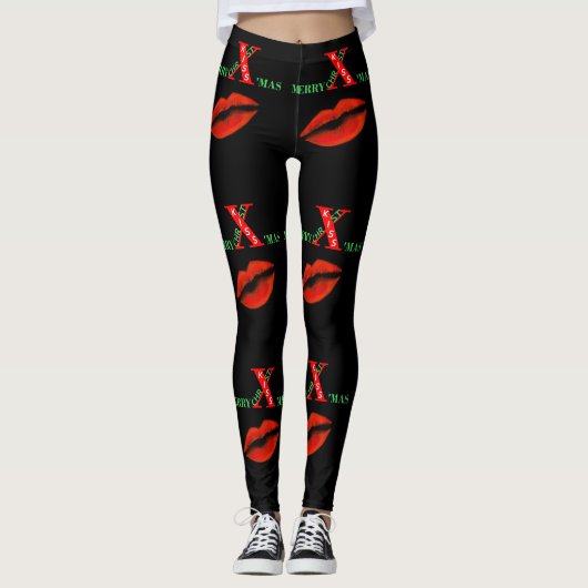 Prettig kerstfeest leggings (Voorkant)