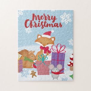 Prettig kerstfeest legpuzzel