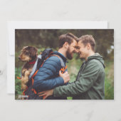 Prettig kerstfeest | LGBT Kerst Foto Feestdagenkaart (Achterkant)