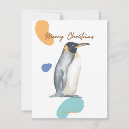 PRETTIG KERSTFEEST LIEFDELIJKE KINDEREN PINGUÏN VI FEESTDAGENKAART