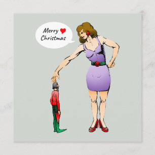 Prettig kerstfeest lieve elf feestdagenkaart