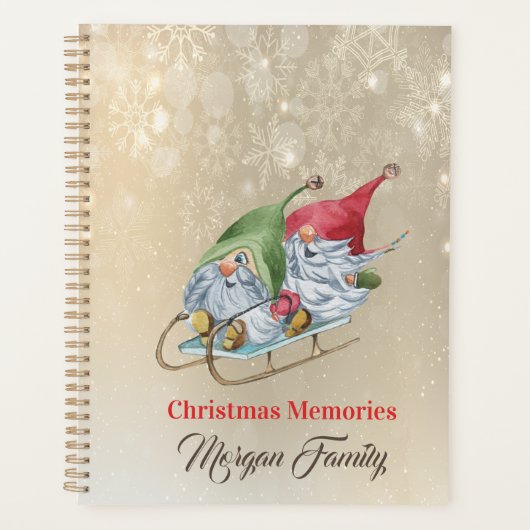 Prettig kerstfeest, Lieve Kabouters Slede  Planner (Voorkant)