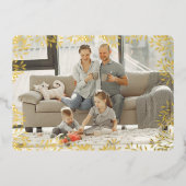 Prettig kerstfeest loof foto kaart (Voorkant)