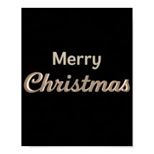 Prettig kerstfeest Luxe typografie poster 01
