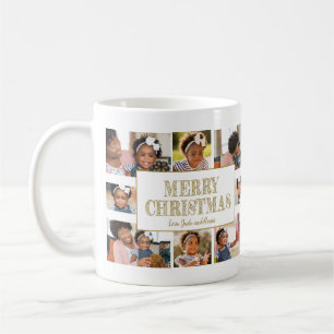 Prettig Kerstfeest Maak Uw Eigen 8 Foto Collage Koffiemok