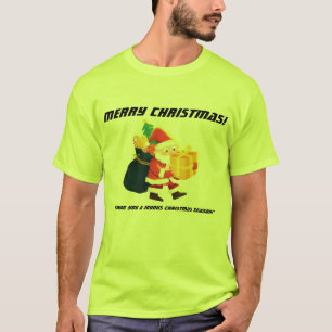 Prettig kerstfeest Magie-T-shirt Groen Knappe Supe T-shirt