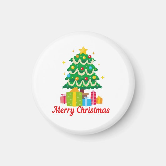 Prettig kerstfeest magneet (Voorkant)