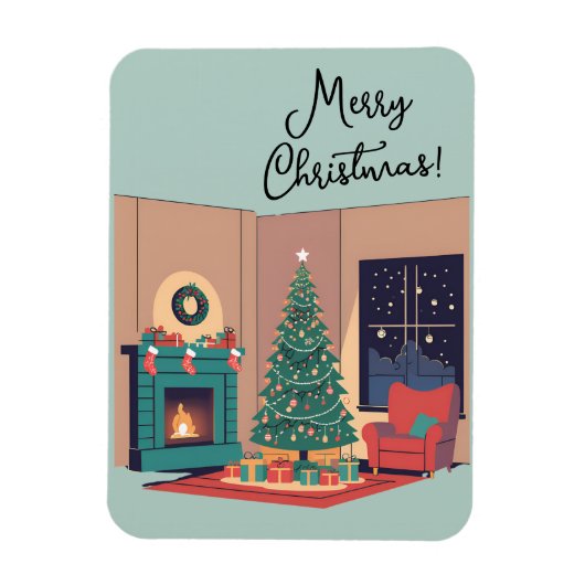 Prettig kerstfeest magneet (Verticaal)