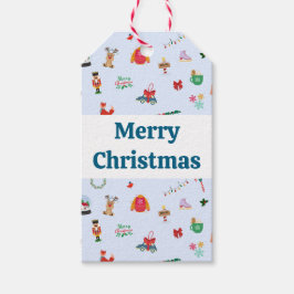 Prettig kerstfeest met leuke details smaaklabel cadeaulabel