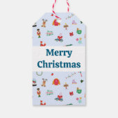 Prettig kerstfeest met leuke details smaaklabel cadeaulabel (Achterkant)