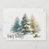 Prettig kerstfeest met westerse waterverf in rusti feestdagenkaart (Voorkant)