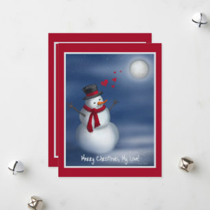 Prettig kerstfeest, mijn liefde! Kerstkaart