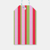 Prettig kerstfeest Moderne Mooie Kleurrijke Sneeuw Cadeaulabel (Achterkant)