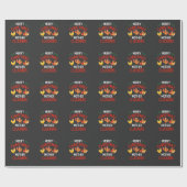 Prettig kerstfeest Moeder Kloekers Rooaster Kerstm Cadeaupapier (Vlak)