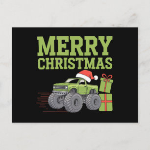 Prettig kerstfeest Monster Truck Peuter Jongens Ke Briefkaart