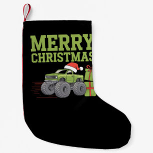 Prettig kerstfeest Monster Truck Peuter Jongens Ke Kleine Kerstsok