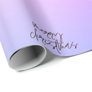 Prettig kerstfeest Mooie verloop moderne ombre Cadeaupapier