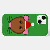 Prettig kerstfeest Muis Case-Mate iPhone Case (Achterkant (horizontaal))