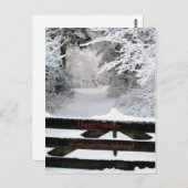 Prettig Kerstfeest - Nieuw Adres Kerstkaart Briefkaart (Voorkant / Achterkant)