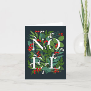Prettig kerstfeest NOEL Rustieke zakelijke groet Feestdagen Kaart