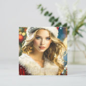 Prettig Kerstfeest - Nostalgische Kerst Feestdagenkaart (Staand voorkant)