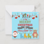 Prettig kerstfeest notitiekaartje (Achterkant)