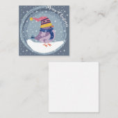 Prettig kerstfeest notitiekaartje (Voorkant / Achterkant)