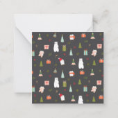 Prettig kerstfeest notitiekaartje (Achterkant)