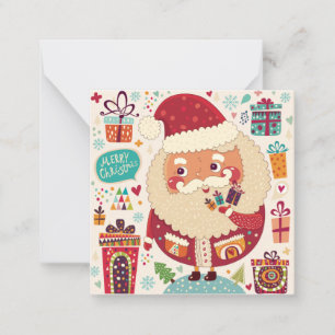 Prettig kerstfeest notitiekaartje