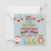 Prettig kerstfeest notitiekaartje (Achterkant)