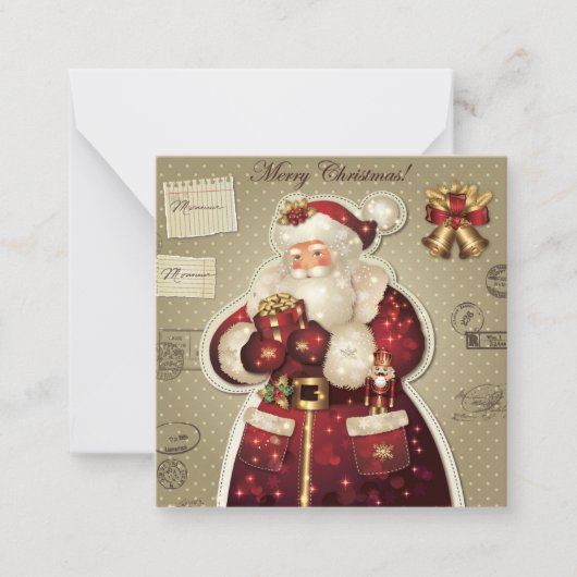 Prettig kerstfeest notitiekaartje (Voorkant)