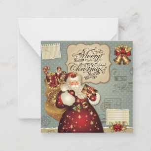 Prettig kerstfeest notitiekaartje