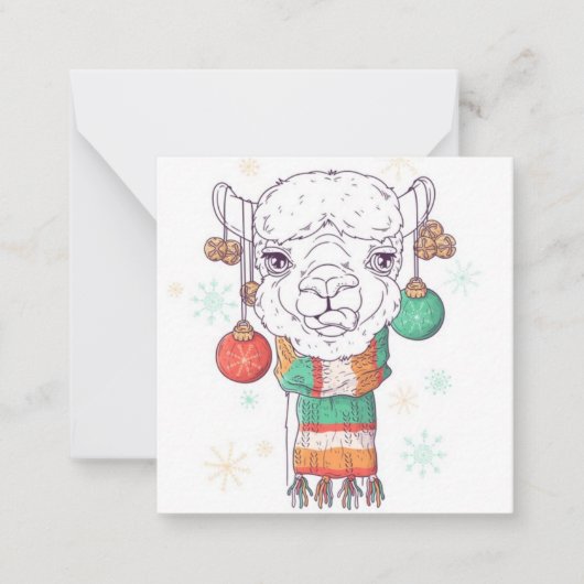 Prettig kerstfeest notitiekaartje (Voorkant)