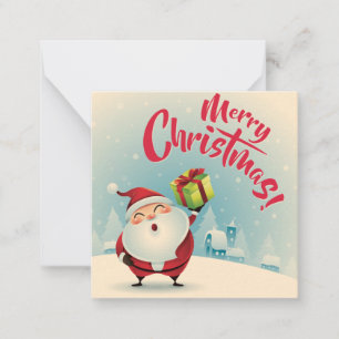 Prettig kerstfeest notitiekaartje