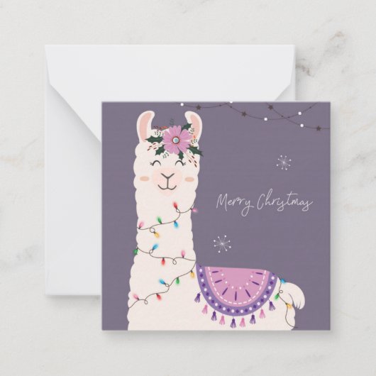 Prettig kerstfeest notitiekaartje (Voorkant)