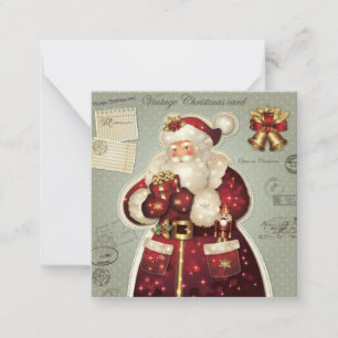Prettig kerstfeest notitiekaartje