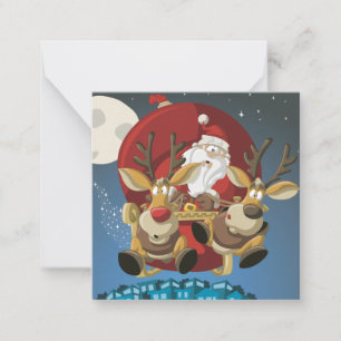 Prettig kerstfeest notitiekaartje