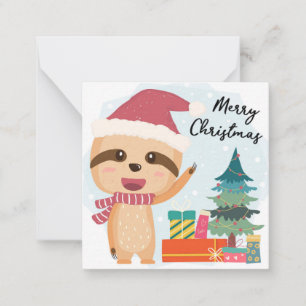 Prettig kerstfeest notitiekaartje
