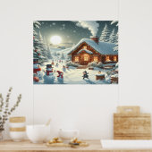 Prettig kerstfeest - O24 Poster (Keuken)