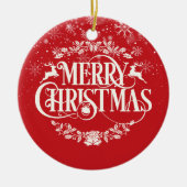 Prettig kerstfeest Oma Oma Definitie Keramisch Ornament (Voorkant)