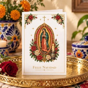 Prettig Kerstfeest Onze-Lieve-Vrouw van Guadalupe Kaart