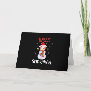 Prettig Kerstfeest Oom Sneeuwman Cadeaus voor Oo Kaart