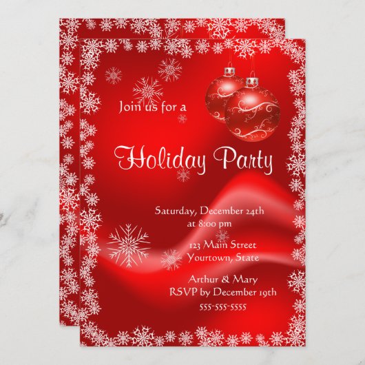 Prettig Kerstfeest op Rood en Groen Kaart (Voorkant / Achterkant)